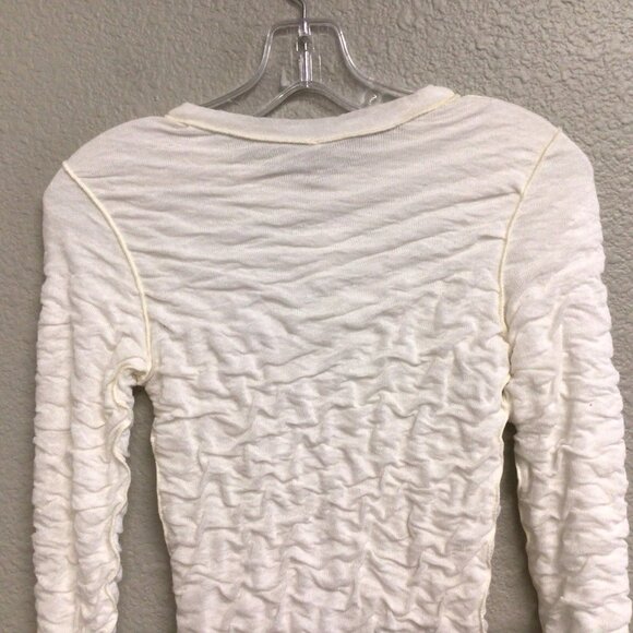 PETE COLLECTION Designer NWT Ruched Bodycon Mini Dress Ivory Size XS - Picture 4 of 9